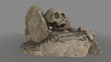 Skull Cave 3d Model By Icekazim