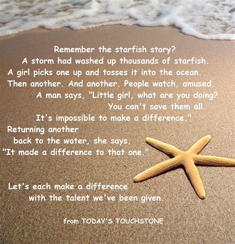 Starfish Story Printable Version