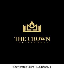 Simple Crown Logo Template Stock Vector (Royalty Free) 1251080374 ...