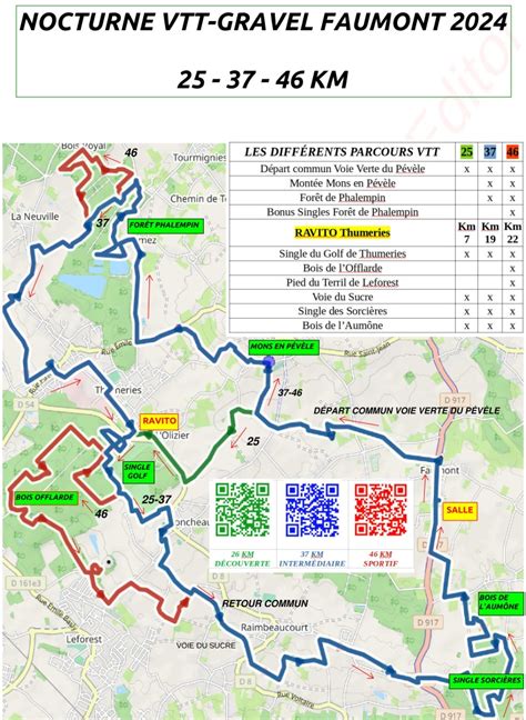 Nocturne Vtt Les Parcours Vtt Gravel V Loclub Faumont