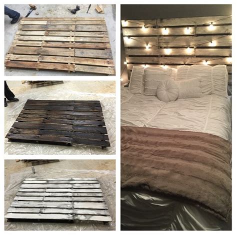 How To Make Bed Frame Out Of Wood Pallets Hanaposy