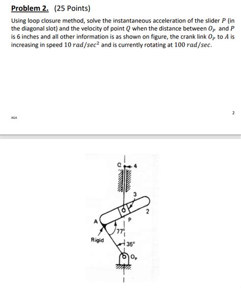 Solved Problem 2 25 Points Using Loop Closure Method