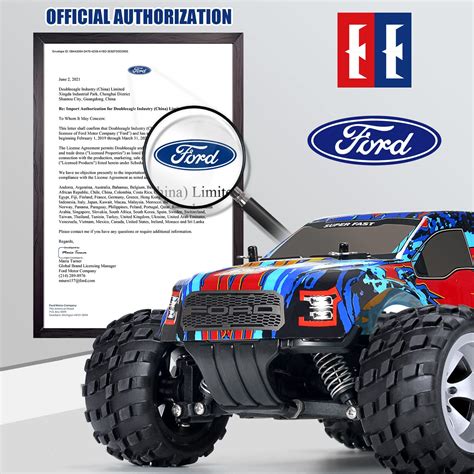 Double E Ford Raptor F150 Remote Control Car 20kmh Off Road Rc Race Car With Rechargeable