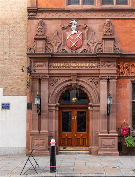 Entrance To Cutlers Hall Home Of The Worshipful Guild Of Cutlers In