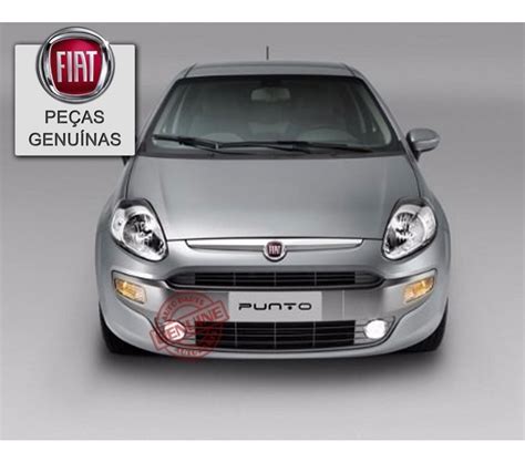 Grade Friso Cromada Emblema Novo Fiat Punto 2013 Original R 338 76