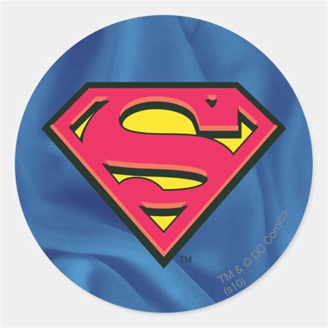 Superman S-Shield | Classic Logo Classic Round Sticker | Zazzle.com