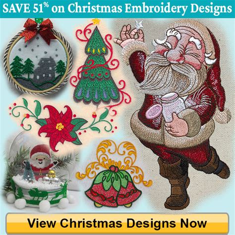 Christmas Embroidery Designs & Gift Ideas (Browse 1100+)