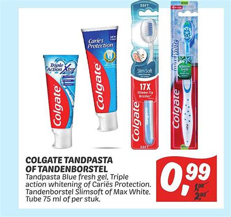 Colgate Tandpasta Of Tandenborstel Aanbieding Bij Dekamarkt Folders Nl