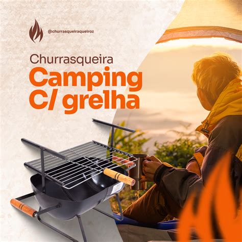 Churrasqueira Camping C Grelha Queiroz Churrasqueira Queiroz