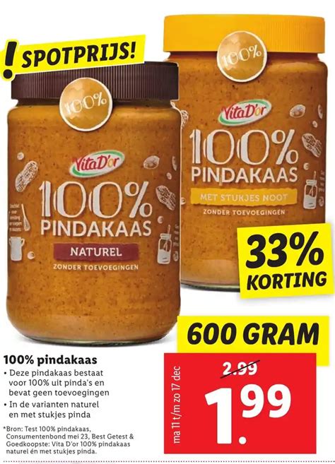 Pindakaas Aanbieding Bij Lidl