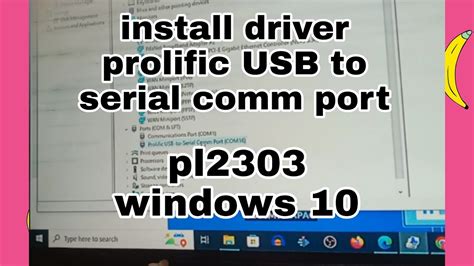 Cara Install Driver Prolific Usb To Serial Comm Port Pl2303 Windows 10