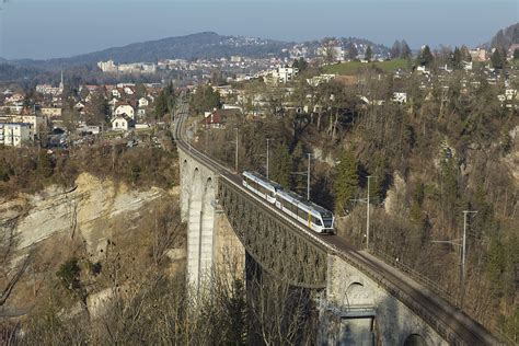 Rabe Gtw Of Thurbo Between St Gallen Haggen And G Bsensee