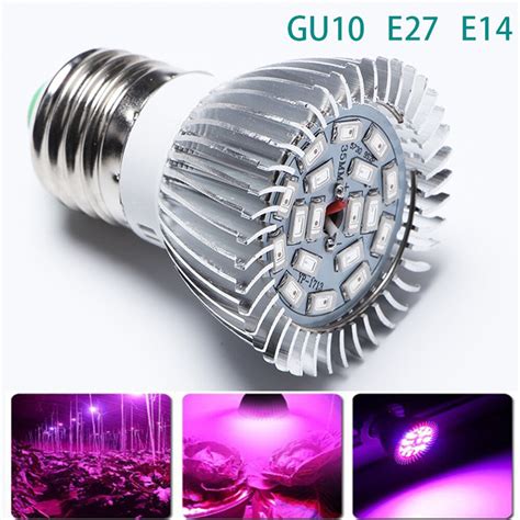 L Mpada De Led Para Cultivo De Plantas Espectro Completo E27 18w Led L