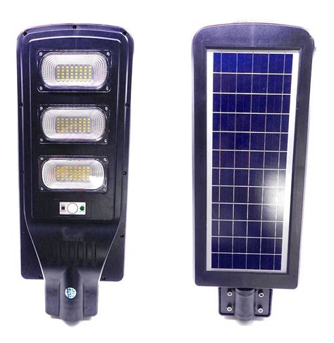 Luminária Publica Solar 60w Sensor E Controle Alectron Serviços de