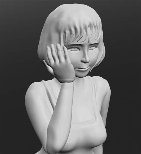 Fichier OBJ gratuit fille de l étéModèle pour impression 3D à