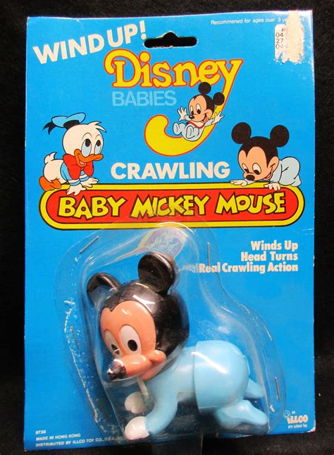 1 Piece Disney. Crawling Baby Mickey Mouse. Wind up Toy Mint. | Etsy