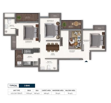 DTC Capital City Floor Plans Rajarhat Kolkata