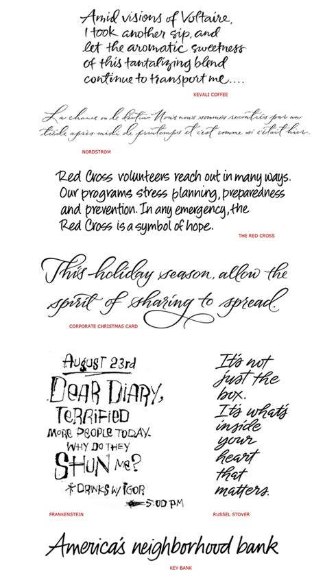 Handwriting Styles: VariousProjects on Behance