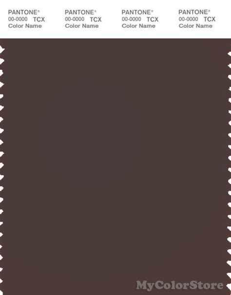 Pantone Smart Tcx Color Swatch Card Seal Brown Polycolors