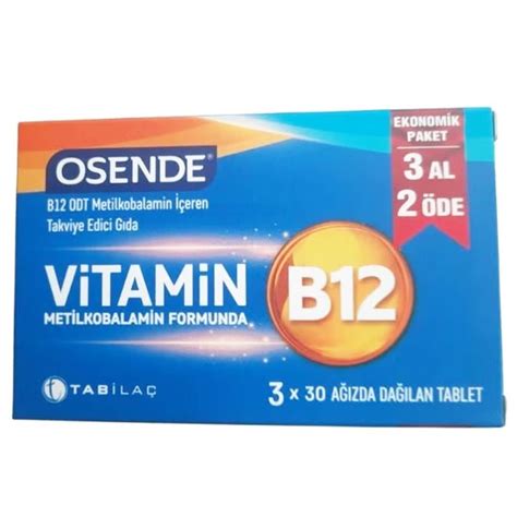 Osende Vitamin B12 30 Tablet 3 Al 2 Öde Nar Ecza