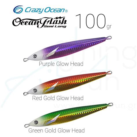 Πλάνος CRAZY OCEAN OCEAN FLASH SEMI LONG JIG 100gr Fishing4Fun gr