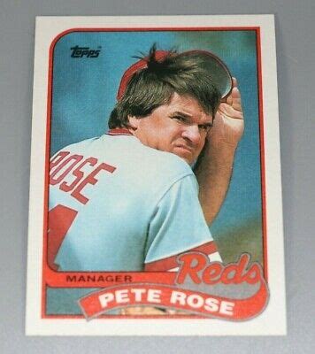 Topps Pete Rose Manager Cincinnati Reds Checklist Ebay