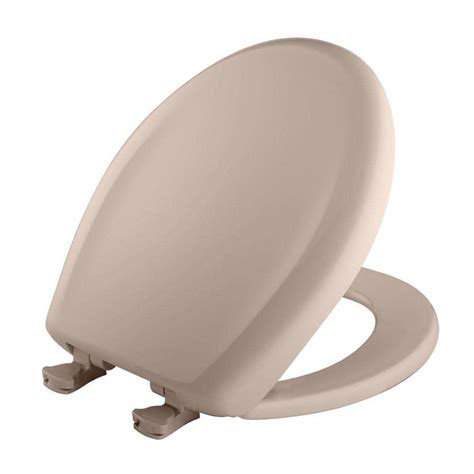 Bemis Soft Close Round Plastic Closed Front Toilet Seat In Innocent