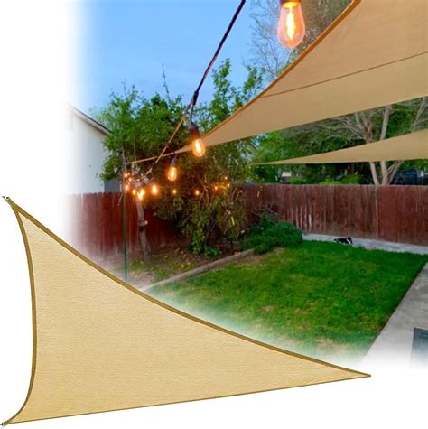 Sun Shade Sail 20x20x20 Permeable Beige Shade Cloth