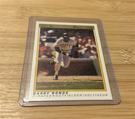 1991 O Pee Chee Premier 12 Barry Bonds Pittsburgh Pirates EBay