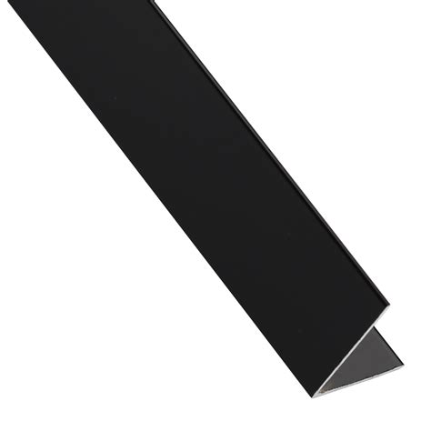 Cornière égale Aluminium Anodisé Noir Lisse L2600 Mm Leroy Merlin