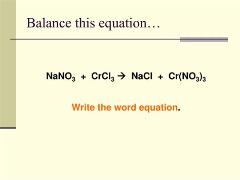 Ppt Balancing Equations And Chemical Reactions Powerpoint Presentation Id 6850859