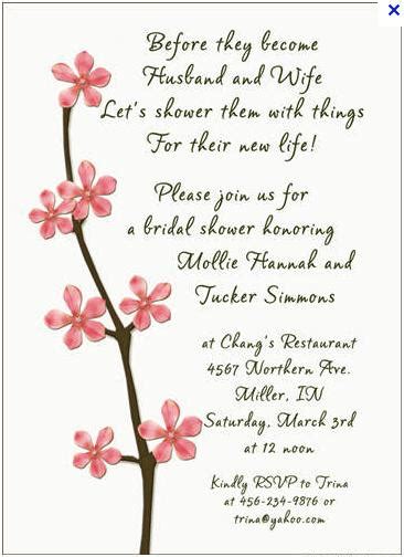 Quotes For Bridal Shower Invitations Quotesgram