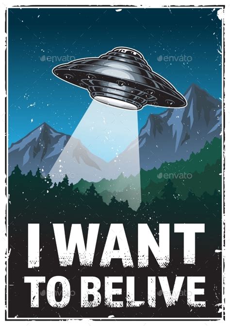 I Want To Believe Poster by imogi | GraphicRiver