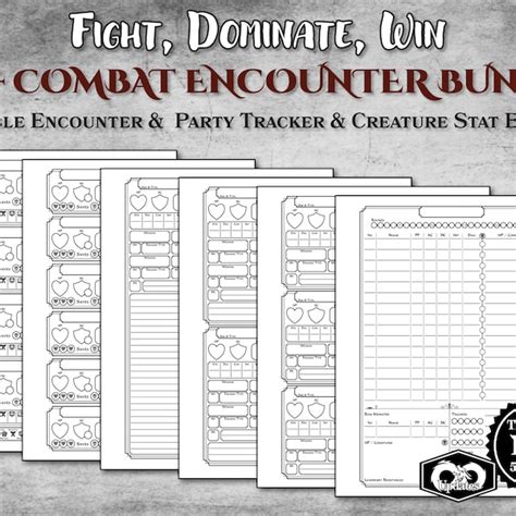 Combat Tracker Dnd Etsy UK