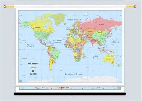 48x78 Huge World Classic Elite Wall Map Laminated 55 Off