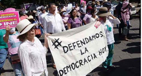 Organizaciones Civiles Inician “marcha Por Nuestra Democracia” En La Cdmx Para Exigir Defensa