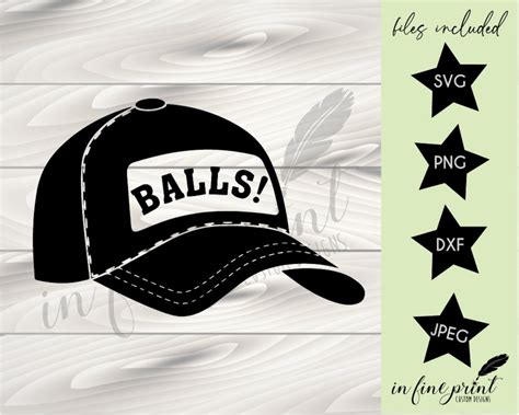 Supernatural Bobby Singer Balls Hat Funny Supernatural Digital Download Png Svg Bobby