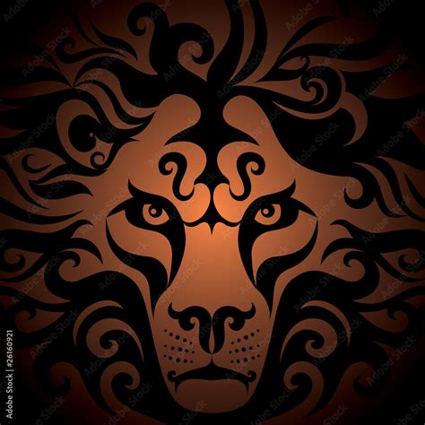 Lion Head Stock Vector Adobe Stock