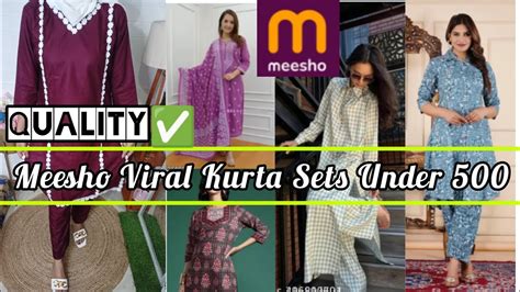 Meesho Kurta Set Haul Under 500 Meesho Pakistani Kurta Set Haul Meesho