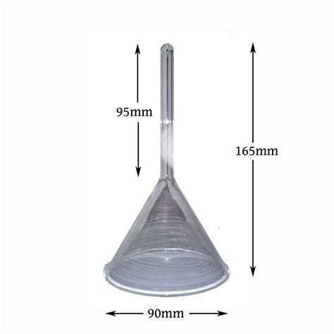 Funnel Borosilicate Glass 90mm Hmbg Malaysia Lab Supplies