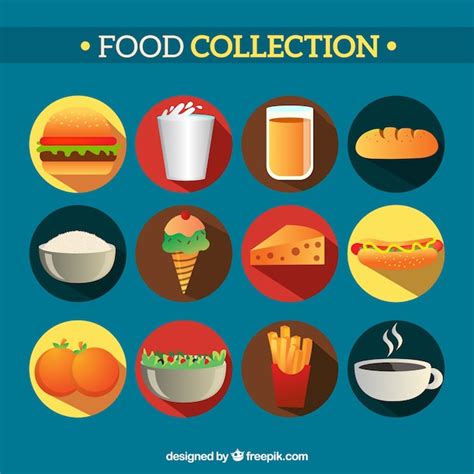 Free Vector | Yummy food collection