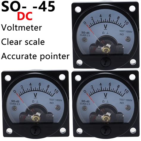 Volt Metro Anal Gico Dc Voltage Panel Meter So 45