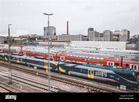 Regional Trains In Front Of Munich Central Station Stock Photo Alamy