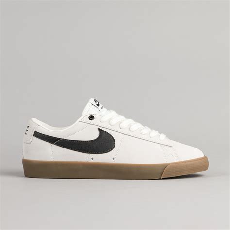 Nike Sb Blazer Low Gt Shoes Ivory Black Gum Light Brown Flatspot