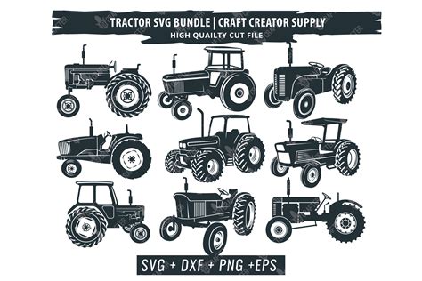 Tractor Bundle Graphic By Great19 Creative Fabrica