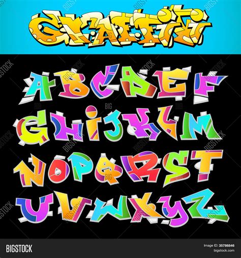 Graffiti Font Vector Photo Free Trial Bigstock