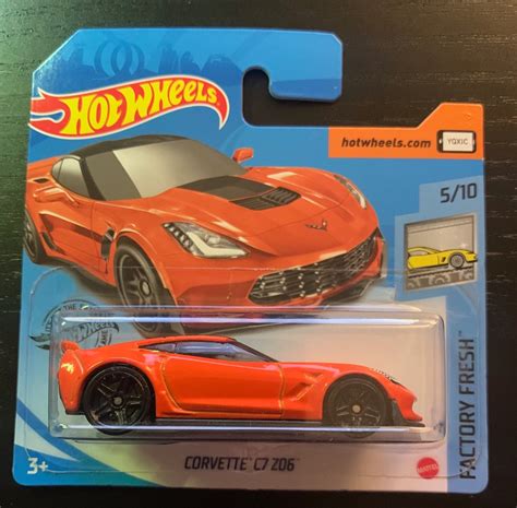 Hot Wheels Corvette C7 Z06 Orange Factory Fresh Hard To Find Etsy