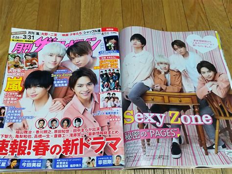 【中古】sexy Zone切り抜き8ページ 表紙☆月刊ザテレビジョン関西版 4月号 の落札情報詳細 ヤフオク落札価格情報 オークフリー