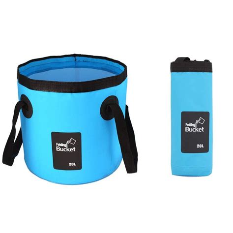 Collapsible Bucket Camping Water Storage Container 5 Gallon 20L