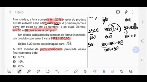 Resolu O Da Quest O Mais Dif Cil De Matem Tica Do Enem Youtube